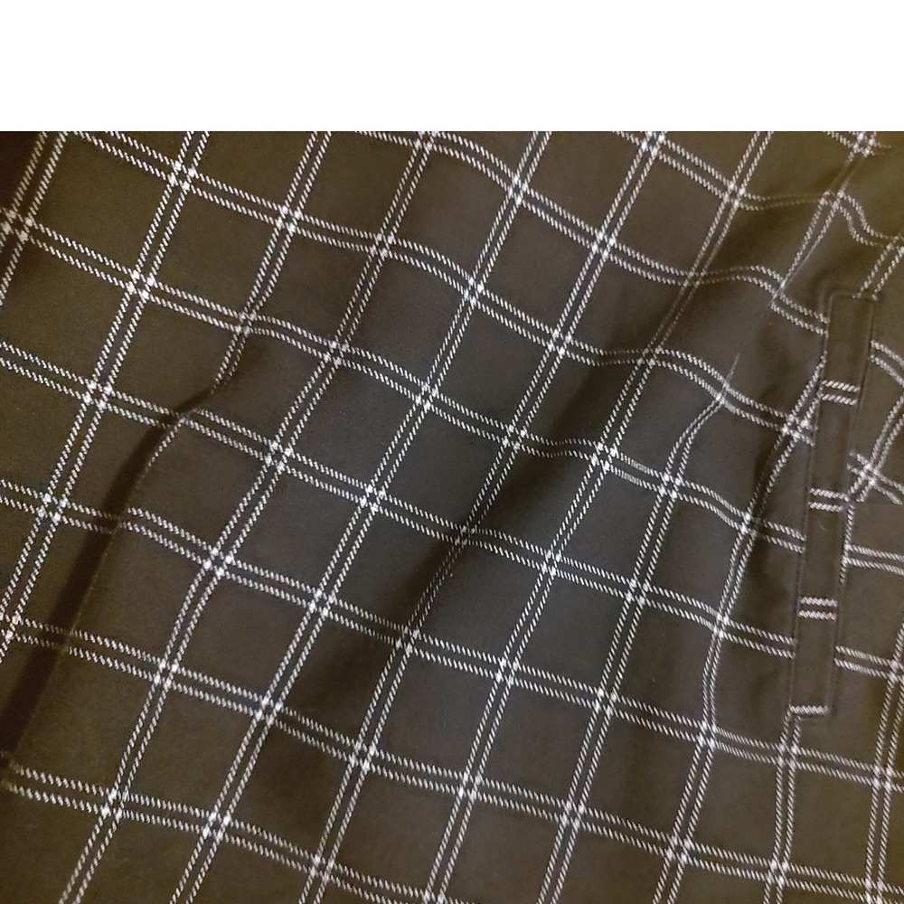 Old Navy High-Rise Pixie Pants 22 Black White Windowpane Plaid Secret Smooth